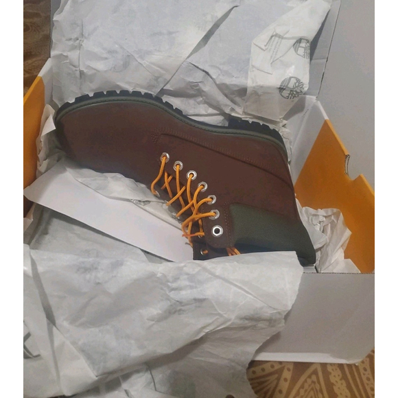 Timberland® Men's PREMIUM 6 INCH WATERPROOF Dark Brown Boots Size 10.5 NIB - Picture 6 of 6